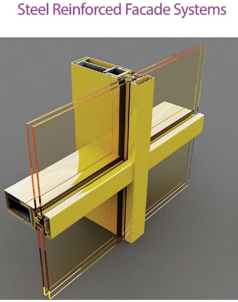 Exterior glass wall price Valid Aluminum